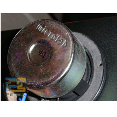 колонки акустические Microlab H-600 – СЧ-динамик, вид изнутри