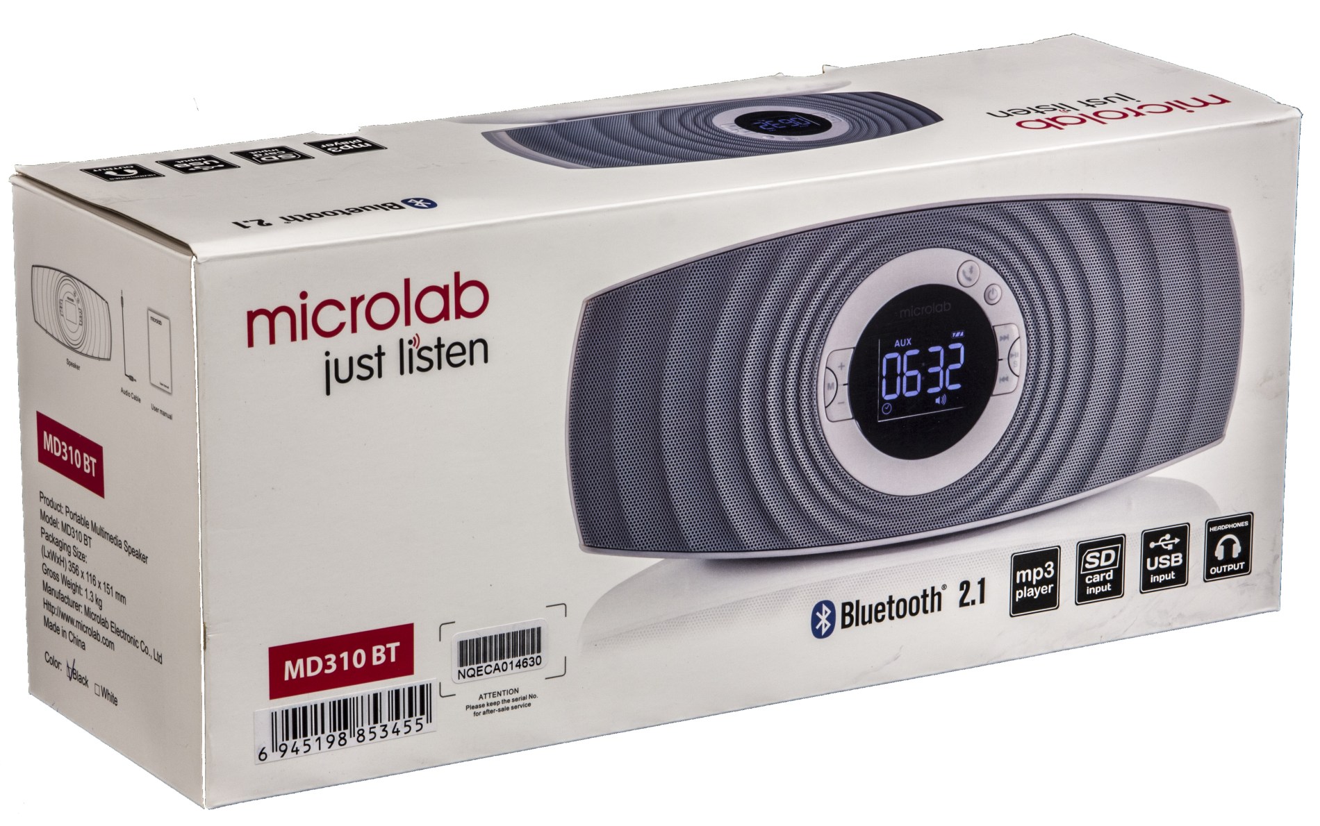 Коробка колонки Microlab MD310 BT